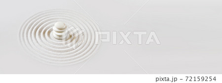Zen japanese garden background. Horizontal banner Zen japanese garden background. Horizontal banner 72159254