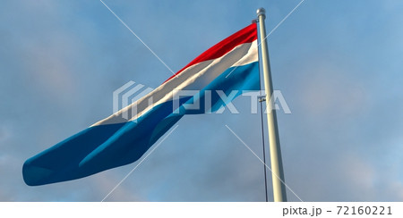 3d rendering of the national flag of the Netherlands 72160221