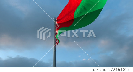 3d rendering of the national flag of the Belarus 72161015