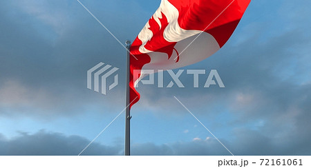 3d rendering of the national flag of the Canada 72161061