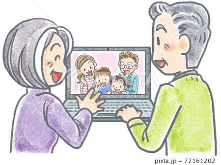 スマホを操作する 72161202