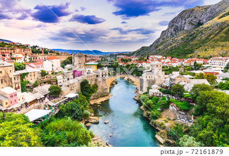 Mostar, Stari Most bridge in Bosnia and Herzegovina Mostar, Stari Most bridge in Bosnia and Herzegovina 72161879
