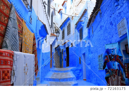 シャウエン　モロッコ 72163175