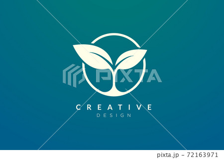 Leaf and circle combination logo design for spa, hotel, beauty, health, fashion, cosmetic, boutique, salon, yoga, therapy. Simple and modern vector design for your business brand or product. Leaf and circle combination logo design for spa, hotel, beauty, health, fashion, cosmetic, boutique, salon, yoga, therapy. Simple and modern vector design for your business brand or product. 72163971