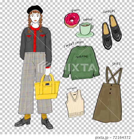 Coordination hand-drawn illustration Coordination hand-drawn illustration 72164372