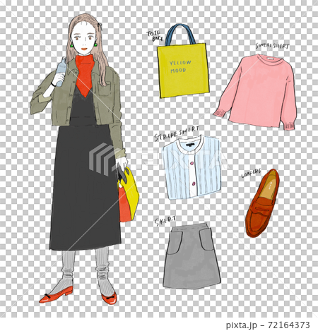 Coordination hand-drawn illustration Coordination hand-drawn illustration 72164373