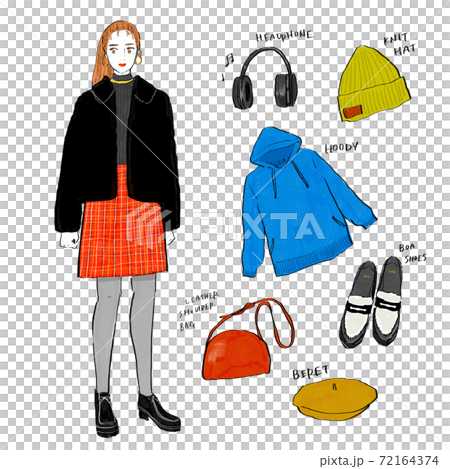 協調手繪插圖 72164374