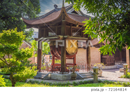 Temple of Literature in Hanoi in Southeast Asia, Vietnam. Temple of Confucius in Vietnamese capital Temple of Literature in Hanoi in Southeast Asia, Vietnam. Temple of Confucius in Vietnamese capital 72164814