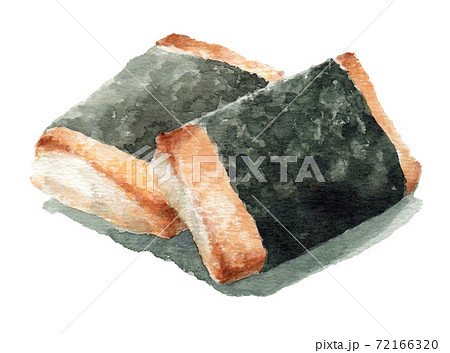 アナログ水彩磯辺巻磯辺焼餅 72166320