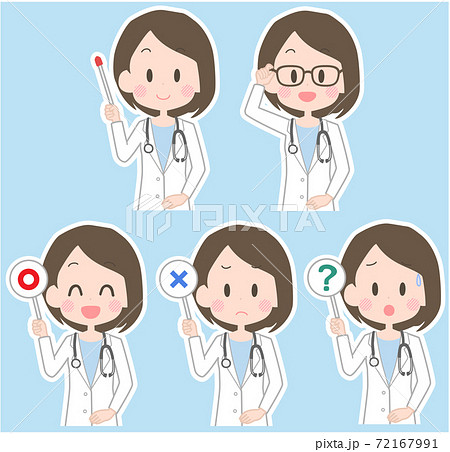女性医師　ポインター　セット 72167991