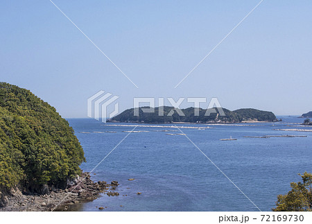 鳥羽の海の風景　パールロードと浦村湾　鳥羽温泉郷　伊勢志摩観光スポット 72169730