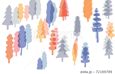 Forest vector illustration background material 72169789