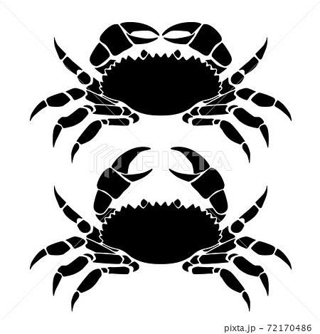 simple crab silhouette