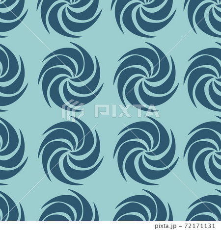 Blue Vector decorative continuous background using wavy lines, curves and circles. Composition can be used as wallpaper. 72171131