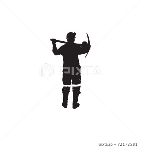 Gold miner logo design pick axe template Gold miner logo design pick axe template 72172581