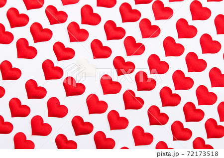 Red hearts isolated on white background 72173518