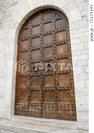 Door in wood and copper 72175345
