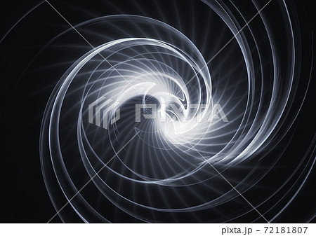 抽象的な光の渦のイラスト素材