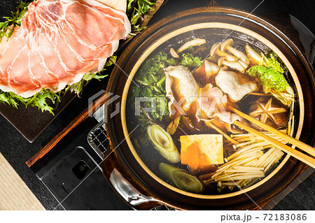 高級豚肉しゃぶしゃぶ Shabu-shabu japanese food 高級豚肉しゃぶしゃぶ Shabu-shabu japanese food 72183086