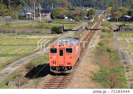 播但線　竹田駅付近のキハ41 72183444