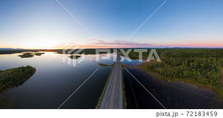 Beautiful Panoramic View of Canadian Nature Beautiful Panoramic View of Canadian Nature 72183459