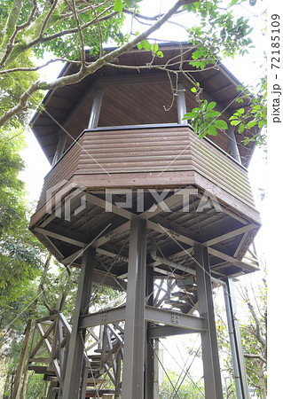 キャンベルタウン 野鳥の森 観察棟 埼玉県越谷市の写真素材