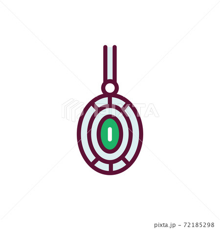 Pendant line icon. Isolated vector element. Pendant line icon. Isolated vector element. 72185298