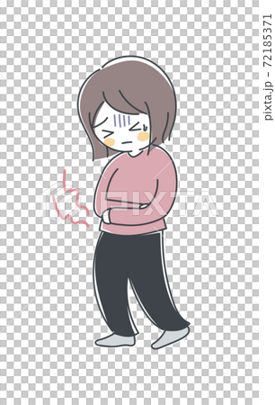 胃痛的人・矢量3 72185371