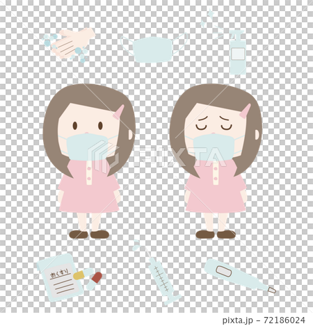 Girl wearing a mask 2 72186024