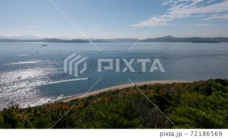 絶景が広がる瀬戸内海 絶景が広がる瀬戸内海 72186569