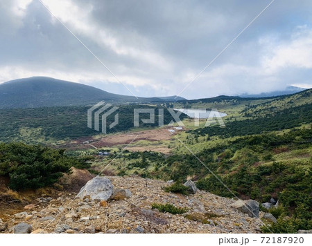 登山中に撮影した道中の道 72187920