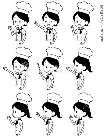 シェフ コック 表情セット シェフ コック 表情セット 72188508