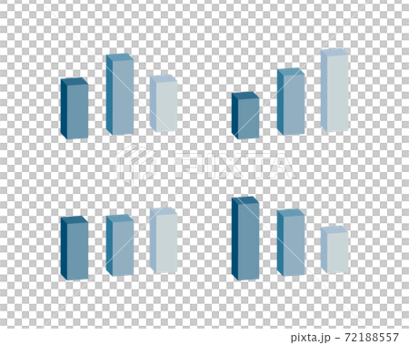 Bar chart illustration set / icon / data /... - Stock Illustration ...