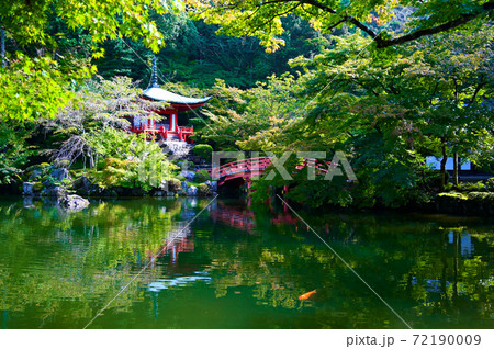 醍醐寺　弁天堂と弁天池 72190009