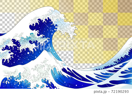 Japanese-style landscape of ukiyo-e, the Great Wave off Kanagawa 72190293