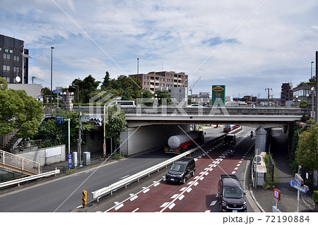 国道1号と環七通りの松原橋交差点 72190884
