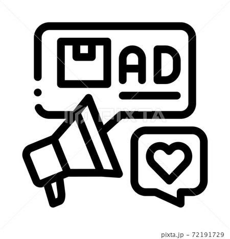 advertisement marketing company product black icon vector illustration advertisement marketing company product black icon vector illustration 72191729