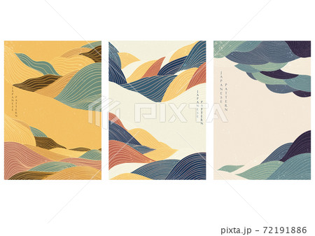 Abstract background with line pattern vector. Wave and curve elements. 72191886
