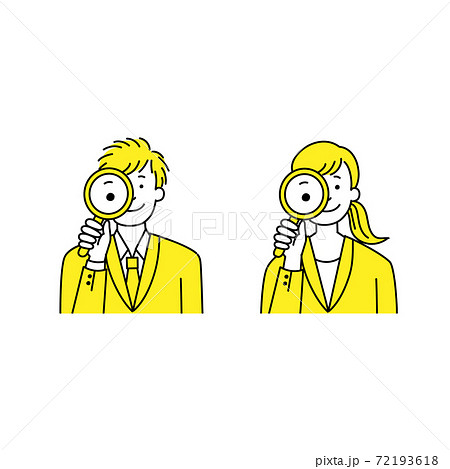 リサーチする男女 リサーチする男女 72193618