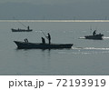 宍道湖のシジミ漁 72193919