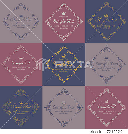 エレガントクラシカル飾り枠 フレーム エレガントクラシカル飾り枠 フレーム 72195204