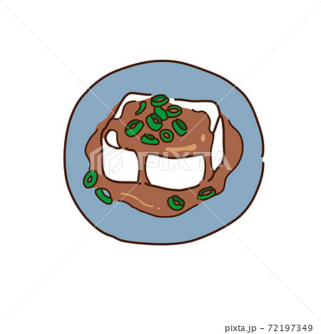 冷ややっこのイラスト 72197349