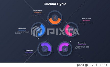 Modern Infographic Vector Template 72197881