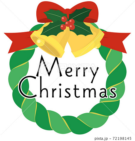 クリスマスリース グリーン ベクターのイラスト素材