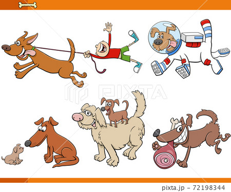 cartoon dogs and puppies animal characters set cartoon dogs and puppies animal characters set 72198344