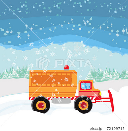 Snowblower on road while working Snowblower on road while working 72199715
