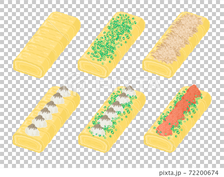 Tamagoyaki illustration set 72200674