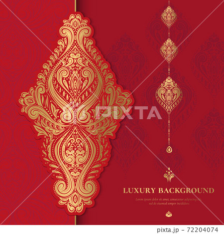 Gold and red luxury background.  72204074
