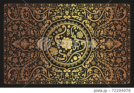 Black and gold luxury leaves background.  72204076