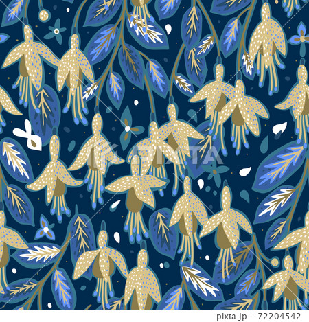 Floral seamless pattern. Summer flowers. 72204542
